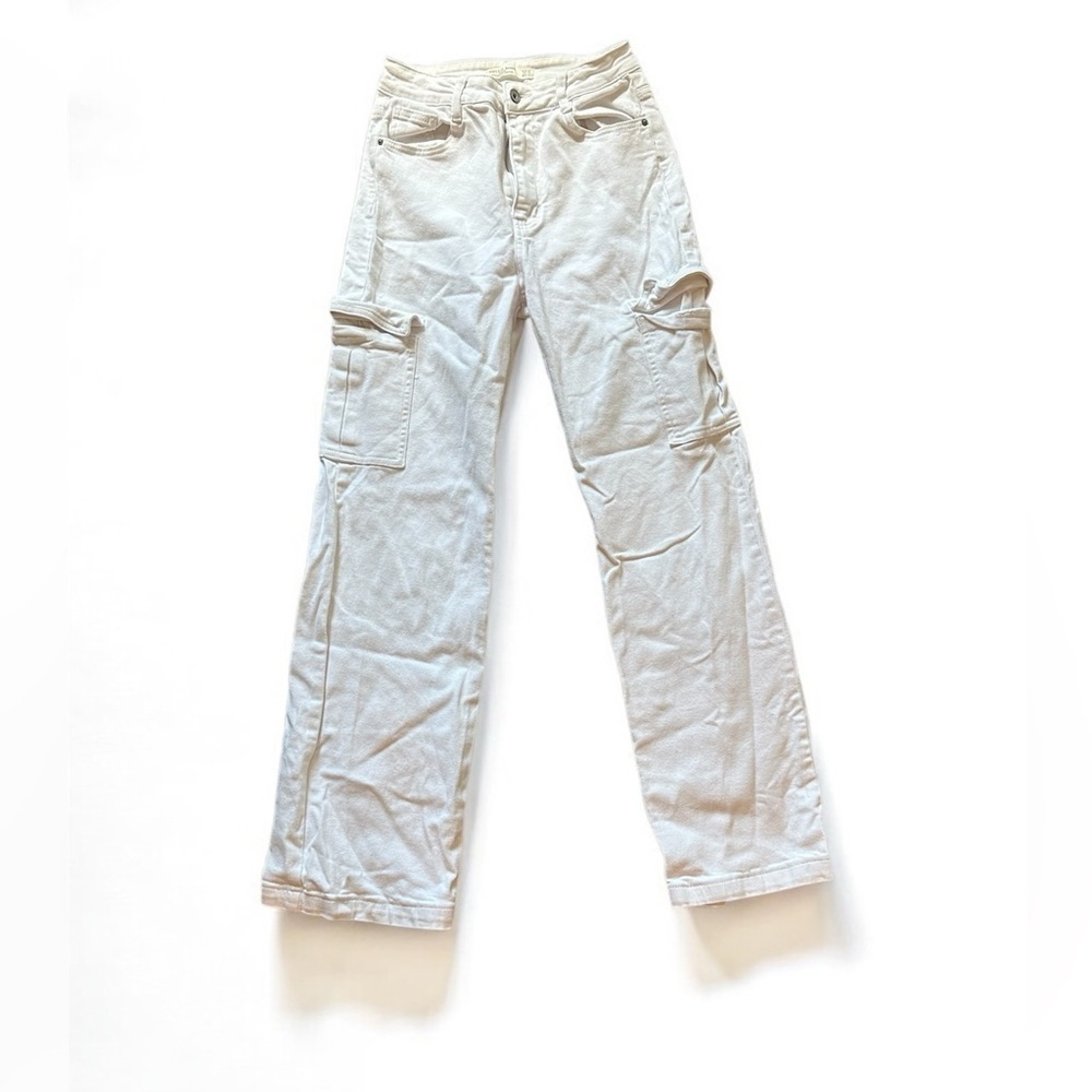 Hello Miss White Cargo Denim Jeans EUR 38